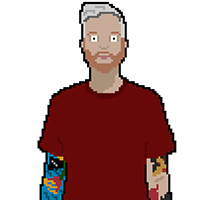 pixel self portrait